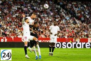 Real Madrid empató en el Pizjuán gracias a un juego aéreo impecable.