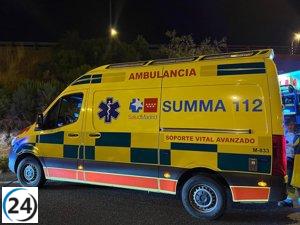 Hombre de 34 años gravemente herido en un accidente en la A2 de Torrejón de Ardoz