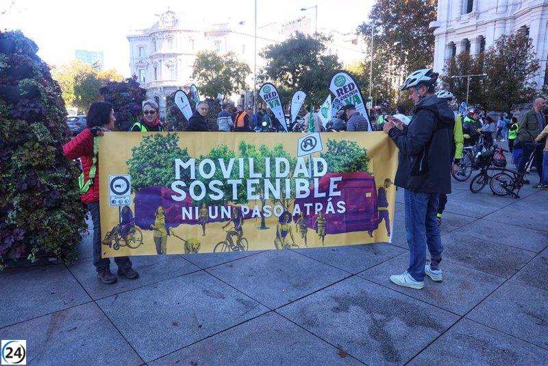 Organizaciones alertan sobre la falta de avances en movilidad sostenible en Madrid