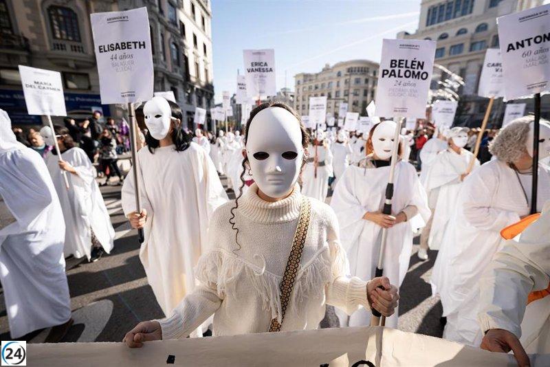 El feminismo se divide en Madrid en el Día contra la violencia machista
