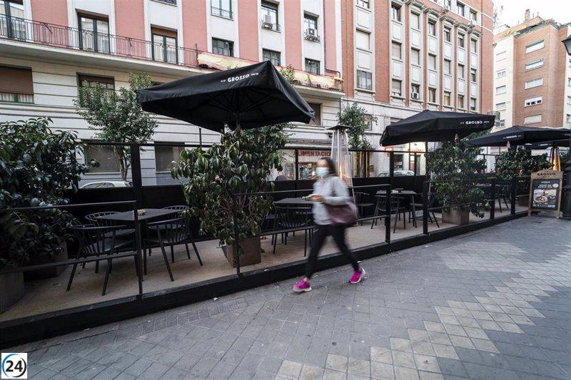 Madrid planea eliminar las terrazas Covid en áreas de estacionamiento para el 2024, una medida que busca restaurar la normalidad y recuperar espacios públicos para los conductores.