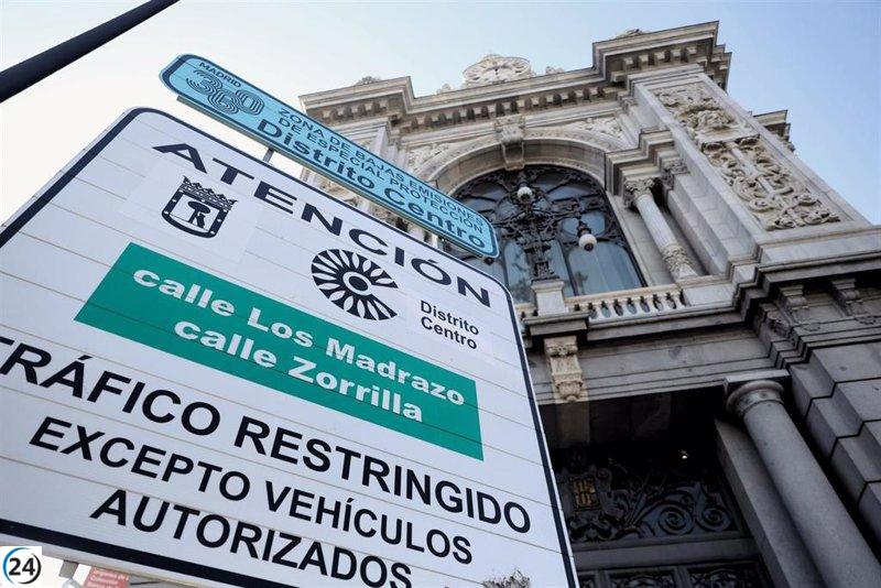 Madrid ZBE implementa periodo de aviso a partir del 1 de enero en todo el municipio.